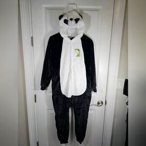 Michley Panda Kigaru Kikaider Plush Onsie Halloween Costume Unisex Kids S 12 NWT